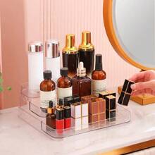 3 Tier Desktop Perfume Shelf Organizer Perfume Storage Rack Doll Display Stand Kitchen Organizer - Apricot - View 5