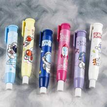 1/2/3/4/5/6pcs Retractable Pusher Eraser Painting Design Office Eraser No Debris No Trace Creative Press Type