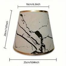 1 个/2 个中型灯罩，6.3 英寸顶部 x 9.84 英寸底部 x 7.87 英寸高，非常适合台灯和落地灯，用别致而现代的灯罩改变您的空间 - 易于安装 - 手工制作，送给朋友和家人的理想礼物 - 完美的家居装饰配件 - 非常适合为您的家庭、餐厅、酒店、办公室或咖啡厅装饰生日增添一丝现代优雅 - 彩色 - 查看 3