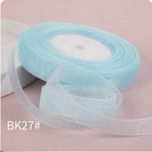 50 码雪花纱丝带 1.5 厘米宽，花束绑带，烘焙蛋糕礼品包装丝带，手工 DIY 蝴蝶结编织带