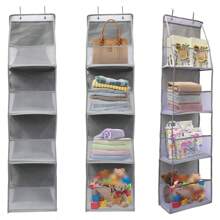 1pc 4/6 Layer Over The Door Hanging Organizer Cosmetics Wall Hanging Storage Organizerfor Nursery Bathroom Closet Bedroom Dorm