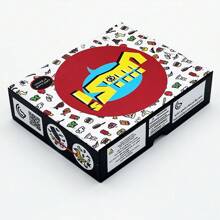 阿拉伯纸牌游戏，家庭聚会派对游戏，鱼牌游戏，多人休闲娱乐棋盘游戏，适合家人和朋友的团体活动，1 个盒子 15.5x12.5x4cm