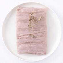 12/24 Pezzi di tovaglioli di garza di formaggio, 50 x 50 cm, tovaglioli da tavola di lino stile fattoria bohémien e accartocciati, tovaglia decorativa per matrimoni, feste, uso quotidiano domestico