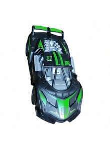 Convertible Control Car Turns On Headlights 7 Functions Green Red Blue Various Models - Future Black.GREEN - View 4