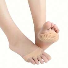 4pcs Soft Silicone Forefoot Pads For Women - Honeycomb Design, Anti-Slip Lining Thick Foot Protection For High Heels