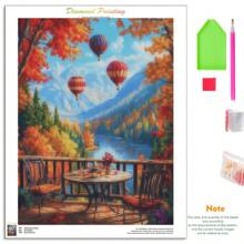 1/2 Bộ tranh đính đá phong cảnh mùa thu 5D Bộ tranh khảm kim cương thêu chữ thập Trang trí nhà cửa Thích hợp cho người mới bắt đầu 30x40cm/12x16inch Không có khung - Nhiều màu - Xem 8