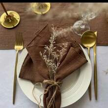 4/6/12pcs/Set 12.6*12.6 Inch Solid Color Cloth Napkins,Minimailst Design For Restaurant Home Decor,For Wedding,Cocktails,Halloween,Autumn,Thanksgiving And Daily Use - Multicolor - View 23