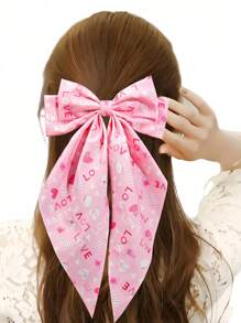 1/6 Pezzi Fermagli per capelli con fiocchi, motivo 'amore e bacio' per donne, accessori per capelli adatti a varie occasioni, feste di matrimonio, proposte di matrimonio, appuntamenti, uso quotidiano - Multicolore - Visualizzare 3