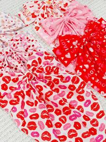 1/6 Pezzi Fermagli per capelli con fiocchi, motivo 'amore e bacio' per donne, accessori per capelli adatti a varie occasioni, feste di matrimonio, proposte di matrimonio, appuntamenti, uso quotidiano - Multicolore - Visualizzare 11