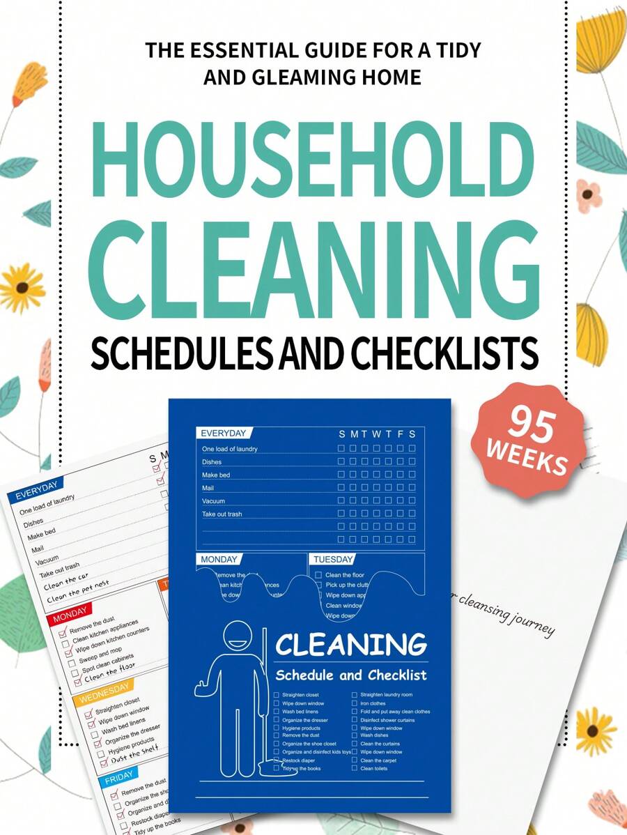 NEW Weekly To Do List, 1pc Daily & Weekly Cleaning Checklist, Daily ...