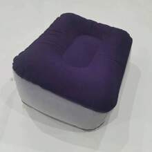 Almohada inflable para reposapiés de PVC, cojín de aire para reposapiés, para viajes, oficina, hogar, herramientas para relajar los pies debajo del escritorio - Gris - Ver 8