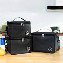 Capacity Hand-Held With Shoulder Strap Insulated Bag, Lunch Box Bag, Student Thickened Waterproof Lunch Bag.-Zmt