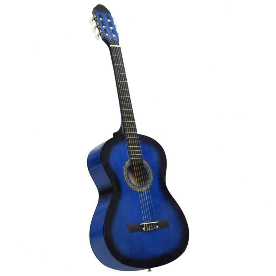 Klassikgitarre für Anfänger Blau 4/4 39"