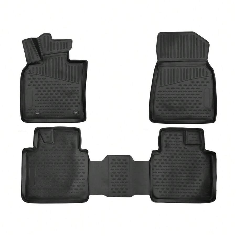YHTAUTO All Weather TPE Floor Mats For Ram 1500/2500/3500 Crew Cab (2009-2022 Classic) - Front & Rear Set 8 thumbnail image