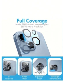 3pcs All-In-One HD Lens Protector Film/Case, Protecting Camera From Scratches, Compatible With IPhone 11 Series And Above, 11/12/13/14/15/16/17/16 Plus/16 Pro/16 Pro Max/17Pro/17Air/17Pro Max Full Series Waterproof Tempered Glass Shockproof Anti-Fall Anti-Fall Scratch Resistant Anti-Fingerprint Full Cover - Clear - View 5