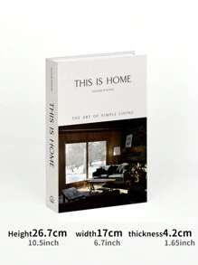 قطعة واحدة صندوق كتاب مزيف قابل للفتح، ديكور منزلي أنيق، مستوحى من تصاميم راقية، مثالي لغرفة المعيشة والطاولات والديكور الحائطي، مناسب لمواقف متعددة (غرفة/ غرفة المعيشة/ طاولة/ خزانة التلفزيون/ ردهة/ رف الكتب/ مكتب المكتب/ خزانة/ متجر/ مكان العمل/ منزل العرض)، مجموعة كتب مكتبية مزيفة فاخرة، صندوق كتاب مصنوع بتصميم أناقة - متعدد الألوان - مشاهدة 14