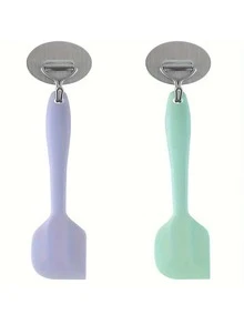 1pc Silicone Spatula, Reusable & Heat Resistant For Jam Spreading, Cake Baking, Kitchen, Restaurant - Multicolor - View 5