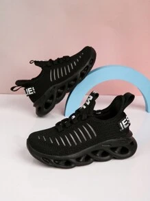Sepatu Olahraga Kasual Luar Ruangan Model Slip-On Jaring Bernapas Simple Baru, Sol Lembut, Anti-Selip, Cocok Untuk Semua Musim - Hitam - View 6