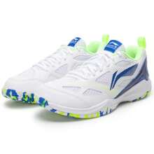 LI-NING Unisex Badminton Training Shoes - Fengfeng LITE Series Casual Shoes AYTU025-4 - Standard White/bright Blue - View 3