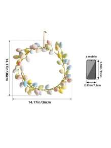 1pc 14.17-Inch Floral Wreath Decoration, Creative Valentine's Day Gift