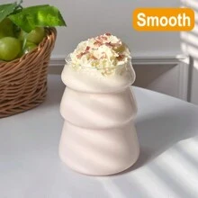 1pc Vertical Striped Christmas Tree Shaped Couple Mug, Large Capacity Coffee Cup, Water Cup, Juice Cup, Cold Drink Cup, Suitable For Home, Office - Multicolor - View 4