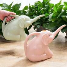 Cute Plastic Elephant Shape Watering Pot Can Plant Outdoor Irrigation Gardening Tools Equipment Garden Supplies Home Accessories