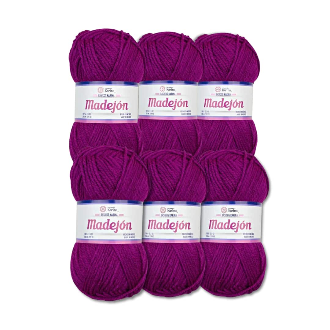 PLAIN MADEJON YARN Pack Of 6 Balls, 100g Each, Same Color KARINA YARN - 24 - 查看 1