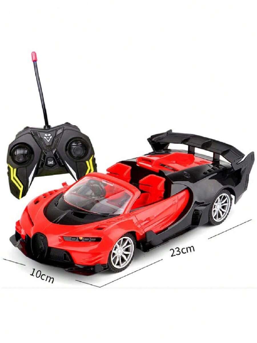 Convertible Control Car Turns On Headlights 7 Functions Green Red Blue Various Models - Red Bulgati - View 1