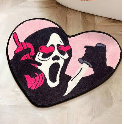  Thảm tắm DeramHy Home 1 mảnh Nightmare Before Christmas 2024 mới: Thảm hình đầu lâu siêu mềm và thấm hút có mặt sau chống trượt - Đồ trang trí Halloween màu hồng và đen độc đáo cho phòng tắm - Có thể giặt và làm quà tặng Gothic hoàn hảo (Đặc biệt cho Halloween và Giáng sinh) Trang trí phòng tắm tại nhà Thảm trải sàn Thảm ngoài trời Thảm cửa Trang trí mùa thu Phụ kiện phòng tắm Trang trí lối vào trường học trở lại