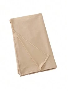 2pcs Set: Mom And Me Jersey Bandana Set. Solid Color, Soft, Skin-Friendly, Breathable Fabric. 1pc 170*60cm & 1pc 120*30cm Hijab Scarf Set. Suitable For Daily Conservative Wear. - Beige - View 4