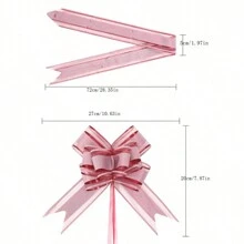 10个/包 5厘米宽星空水钻大拉花蝴蝶结，婚车/礼物装饰丝带