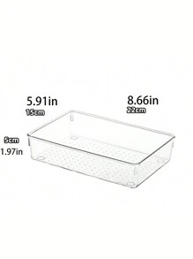 1/5/7/11/18件装透明抽屉收纳盒，7种尺寸美妆化妆品收纳盒，防滑塑料隔板，适用于化妆品、厨房用品、办公用品、家居收纳托盘、多功能浴室梳妆台托盘、珠宝盒、收纳袋、化妆刷架、香水收纳盒、化妆包，女士礼物、圣诞礼物、女士礼品创意、房间装饰 - 彩色 - 查看 15