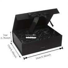 1 Pieza Caja de regalo de plástico con tapa con diseño de mariposa fantasía, color negro sólido o rosa, decoración de mariposa, empaque plegable, caja de regalo para el Día de San Valentín, caja de regalo de Año Nuevo, caja de regalo para vacaciones, adecuada para empaquetar regalos para el Día de la Madre, regalos para maestros