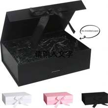 1 Pieza Caja de regalo de plástico con tapa con diseño de mariposa fantasía, color negro sólido o rosa, decoración de mariposa, empaque plegable, caja de regalo para el Día de San Valentín, caja de regalo de Año Nuevo, caja de regalo para vacaciones, adecuada para empaquetar regalos para el Día de la Madre, regalos para maestros
