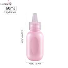 LUSLUKING 1/3 件塑料挤压瓶套装 - 半透明精密尖头涂抹瓶 - 防漏、可再填充，适用于实验室、厨房、艺术 - 胶水、墨水、油漆分配瓶 - 圆形、无味、建议清洗 - 彩色 - 查看 14