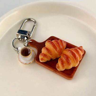 1 件逼真巧克力形钥匙扣包挂件背包装饰礼物纪念品汽车配件包饰品学院风可爱哥特 Y2K