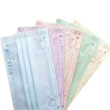 [60/30/10pcs] Disposable 3-Ply Adult Face Mask, Macaron Colors, Fashion, Elastic, Windproof, UV Protection, Comfortable, Breathable, Casual Wear, Non-Washable, Jacquard Woven Fabric, Suitable For Outdoor Use