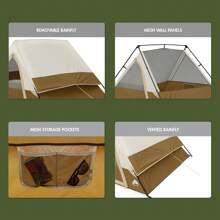 Ozark Trail 7' X 7' 3-Person A-Frame Tent, 13.44 Lbs - Brown - View 11