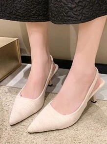 Women's Spring High Heels, Fashionable Versatile Work Shoes, French Summer Sandals