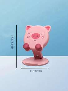 Cartoon Desktop Phone Holder, Creative Adjustable Foldable Phone Stand, Portable Slouchy Tablet Holder, Suitable For Study And Live Streaming, Easy Phone Storage - Multicolor - View 7