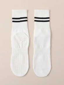 Women Anti-Slip Yoga Socks, Mid-Calf Silicone Grip Socks For Pilates, Fitness, Indoor Exercise - Multicolor - View 14