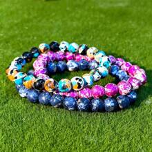 Pulsera antidepresión para mantener tu mente y energía equilibradas, transmitir energía positiva. Pulsera perfecta para usar a diario (sin etiquetas) - Verde - Ver 6