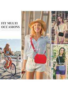 1 szt. Unisex Mini torba biodrowa z regulowanym paskiem, odpowiednia dla par, fitness, biegania, podróży, pieszych wędrówek