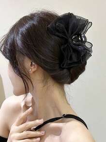1 szt. Duża spinka do włosów z kokardą, elegancka spinka do włosów z pazurem do koków, spinki do włosów, spinki do włosów, spinki do włosów, spinka do włosów, spinka do włosów, spinka do włosów, spinka do włosów, jesienno-zimowe akcesoria do włosów dla kobiet, stroje wakacyjne, kobieta