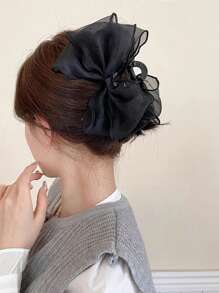 1 szt. Duża spinka do włosów z kokardą, elegancka spinka do włosów z pazurem do koków, spinki do włosów, spinki do włosów, spinki do włosów, spinka do włosów, spinka do włosów, spinka do włosów, spinka do włosów, jesienno-zimowe akcesoria do włosów dla kobiet, stroje wakacyjne, kobieta
