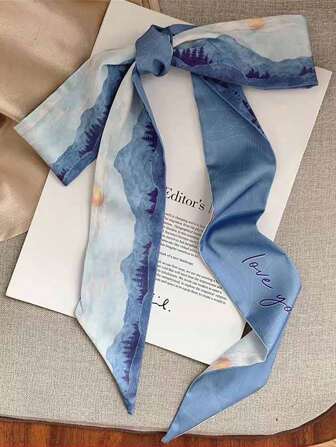 8件套真丝发带套装 - 多功能头巾、颈巾、发带，女士头巾式发带，吸汗发带，秋冬季发带，女士度假装扮发饰，柔软头巾