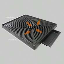 Alfombra reutilizable de entrenamiento para mascotas, almohadillas de baño lavables para perros, tapete de césped artificial para uso interior/exterior (Alfombra de césped para la caja de arena de un cajón, sin bordes) - Multicolor - Ver 4