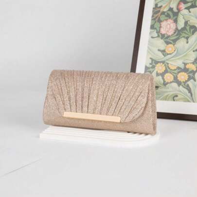 闪亮手拿包，小众迷你手提包时尚链条单肩斜挎包晚宴钱包