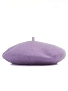 1 Berretto basco da donna minimalista nei colori caramella, berretto basco francese tinta unita carino, regalo di berretto in lana