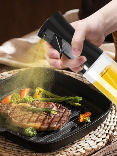 1 件 200ml/300ml 加压油喷雾器瓶，适用于空气炸锅、烘焙和户外烧烤的烹饪油喷雾器